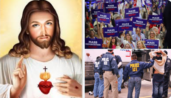 When Jesus shows at Houston in 2025 Mass Deportation will be stopped or cancelled. ICE agents would be fired and worked as security to protect Jesus against dangerous Nationalist entities.