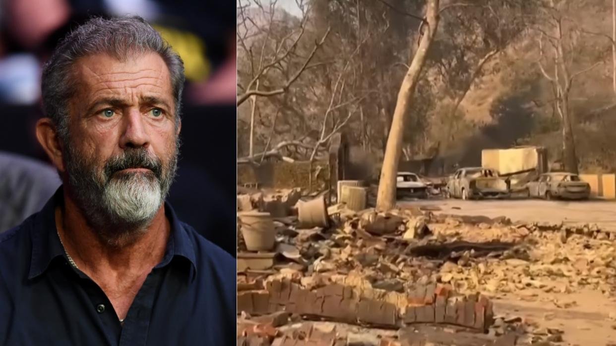 Mel Gibson’s House Burns In L.A. While He Was Talking To Joe Rogan.