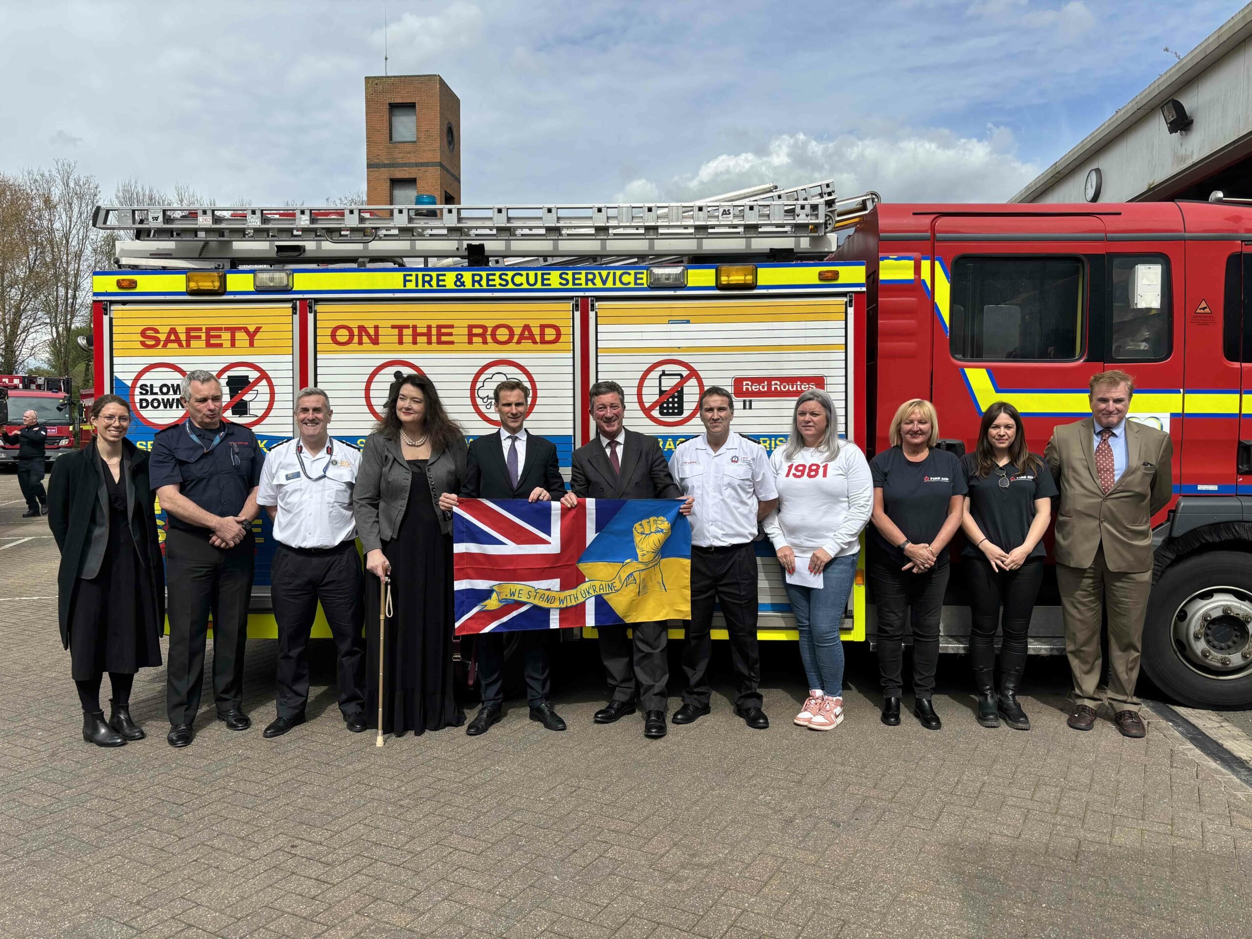 Largest UK Fire and Rescue Service convoy to deliver vital equipment for heroic Ukrainian firefighters.