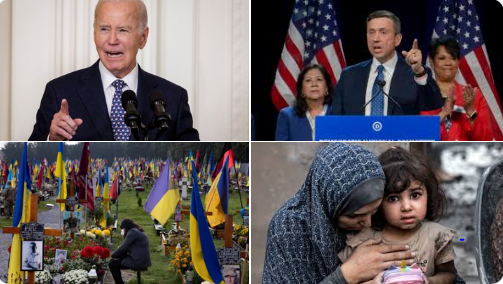 Biden, democratic party, and their team members have been the party of wars, genocide, and criminal actions against Ukraine and Russian people and but also children of Gaza Strip.